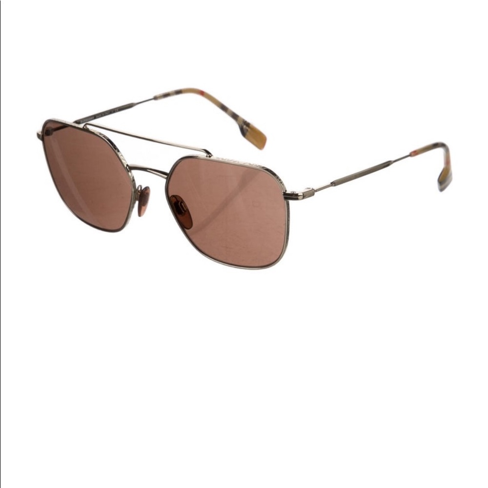 Burberry tinted plaid handle sunglasses